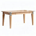Wooden desk with metal accents for office use 150 x 75 x 75cm